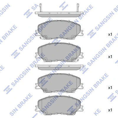 Brake Pad Set, disc brake (SP4516)