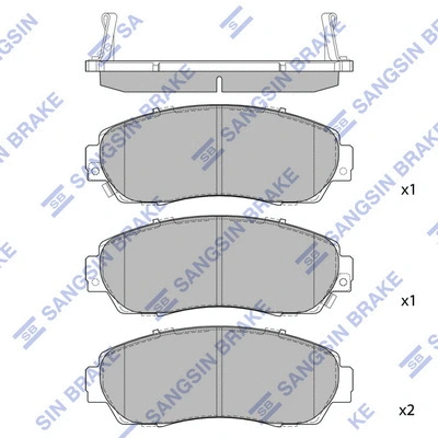 Brake Pad Set, disc brake (SP2115)