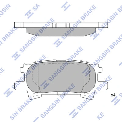 Brake Pad Set, disc brake (SP1385)