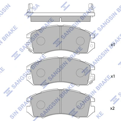 Brake Pad Set, disc brake (SP1120)