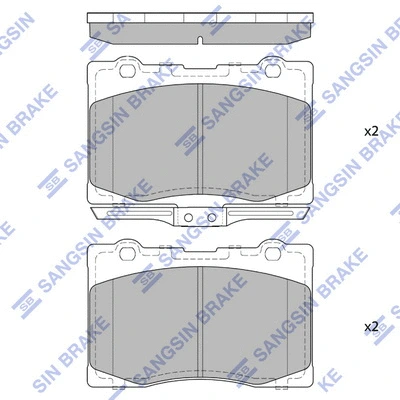 Brake Pad Set, disc brake (SP4175)