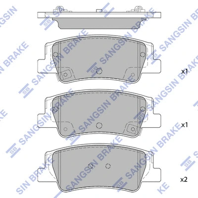 Brake Pad Set, disc brake (SP4335)