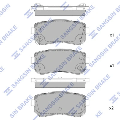 Brake Pad Set, disc brake (SP1850)