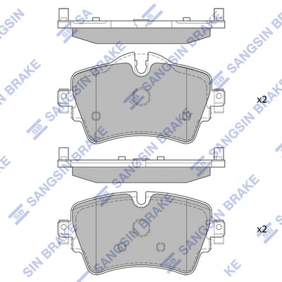 Brake Pad Set, disc brake (SP4005)