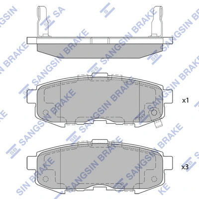 Brake Pad Set, disc brake (SP1520)