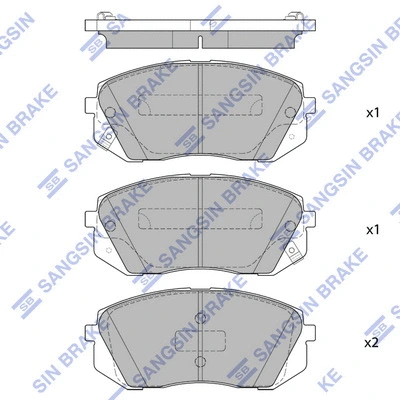 Brake Pad Set, disc brake (SP1683)