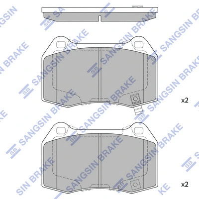 Brake Pad Set, disc brake (SP1494)