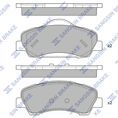 Brake Pad Set, disc brake (SP4208)