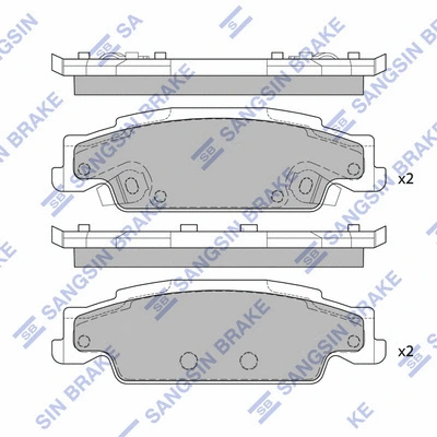 Brake Pad Set, disc brake (SP2249)