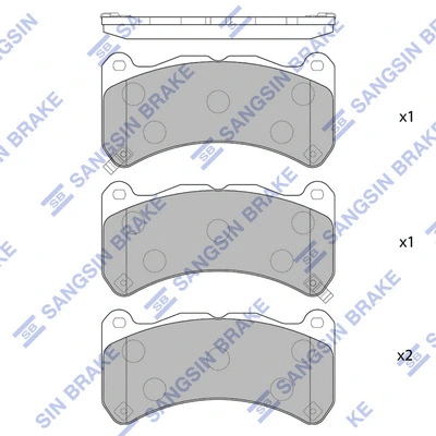Brake Pad Set, disc brake (SP1775)