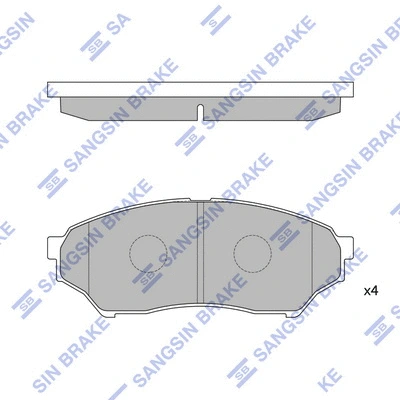 Brake Pad Set, disc brake (SP1585)