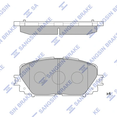 Brake Pad Set, disc brake (SP1588)