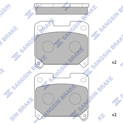 Brake Pad Set, disc brake (SP1468)