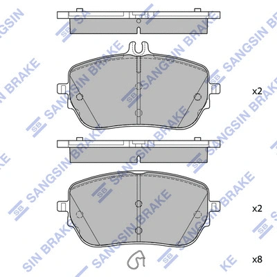 Brake Pad Set, disc brake (SP4498)