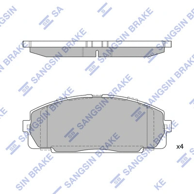 Brake Pad Set, disc brake (SP2077)