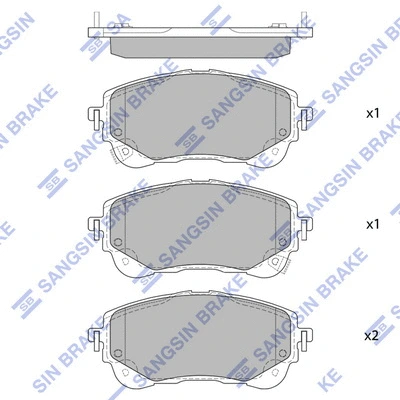 Brake Pad Set, disc brake (SP4368)
