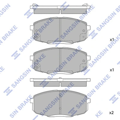 Brake Pad Set, disc brake (SP1240)