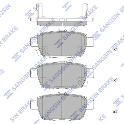 Brake Pad Set, disc brake (SP1430)