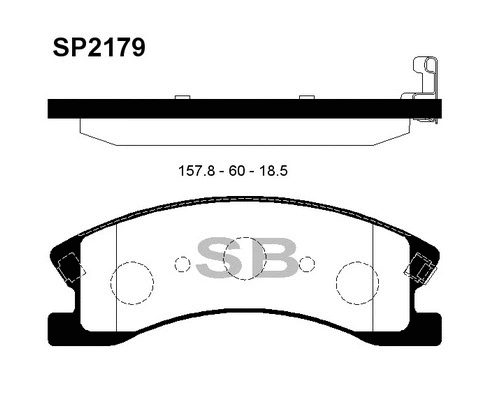 Brake Pad Set, disc brake (SP2179)
