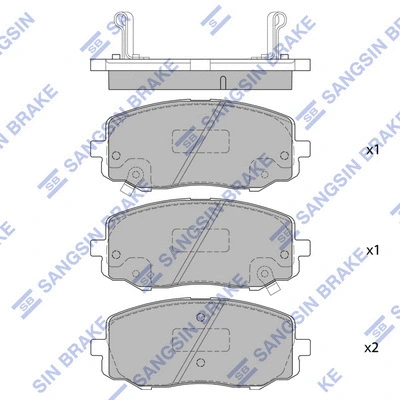 Brake Pad Set, disc brake (SP4106)