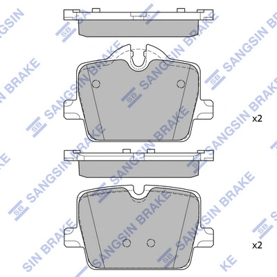 Brake Pad Set, disc brake (SP2821)