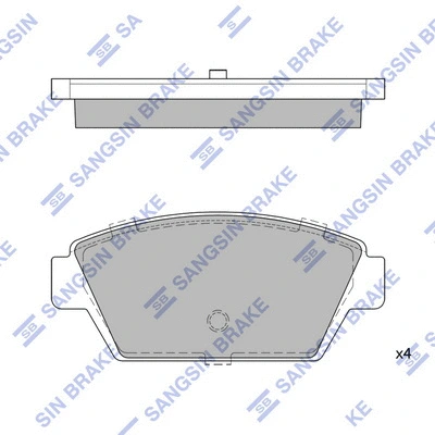 Brake Pad Set, disc brake (SP1514)