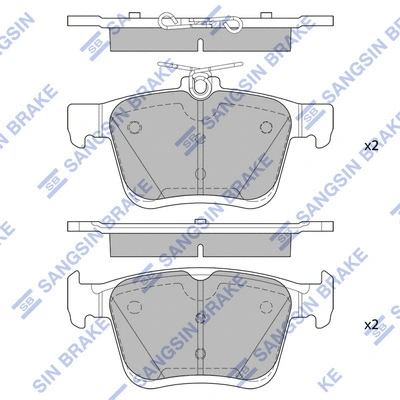 Brake Pad Set, disc brake (SP4298)