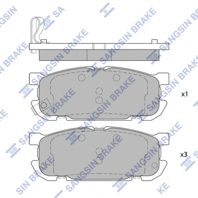 Brake Pad Set, disc brake (SP4071)