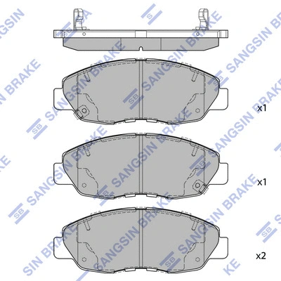 Brake Pad Set, disc brake (SP4478)