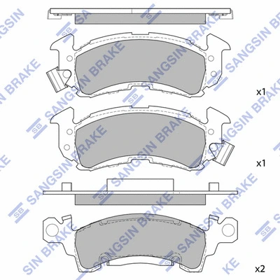 Brake Pad Set, disc brake (SP1280)