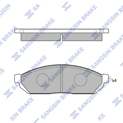 Brake Pad Set, disc brake (SP1059)