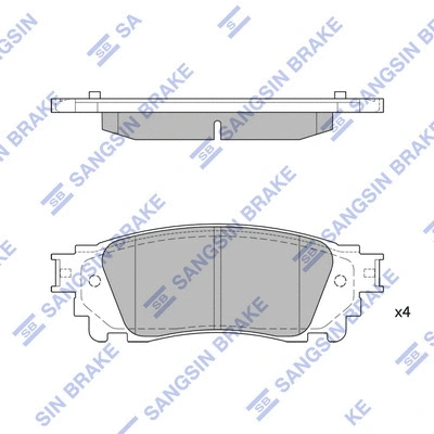 Brake Pad Set, disc brake (SP1827)