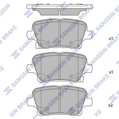 Brake Pad Set, disc brake (SP2729)