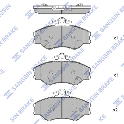 Brake Pad Set, disc brake (SP1072)