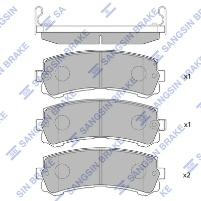 Brake Pad Set, disc brake (SP4157)
