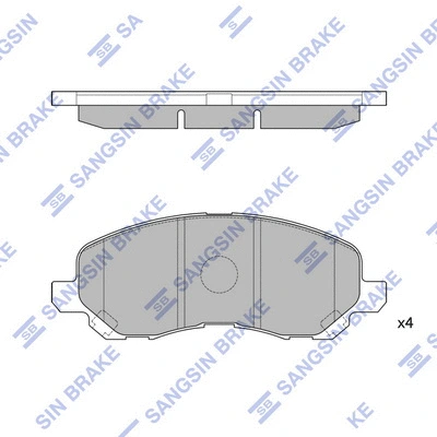 Brake Pad Set, disc brake (SP1360)
