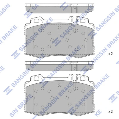 Brake Pad Set, disc brake (SP2193)
