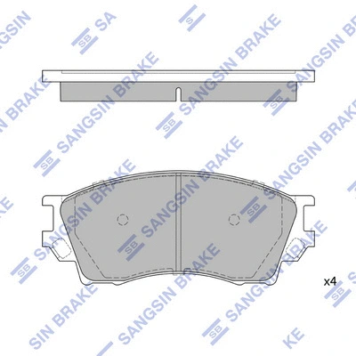 Brake Pad Set, disc brake (SP1931)