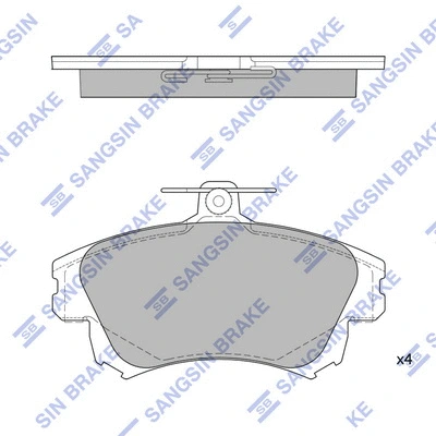Brake Pad Set, disc brake (SP1530)