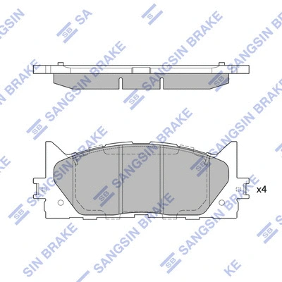 Brake Pad Set, disc brake (SP2080)