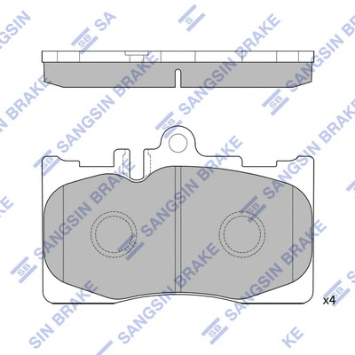 Brake Pad Set, disc brake (SP4314)