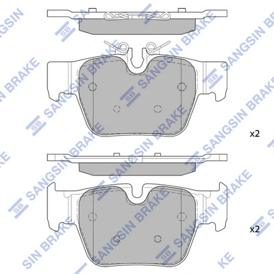 Brake Pad Set, disc brake (SP4543)