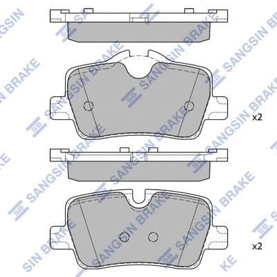 Brake Pad Set, disc brake (SP2774)