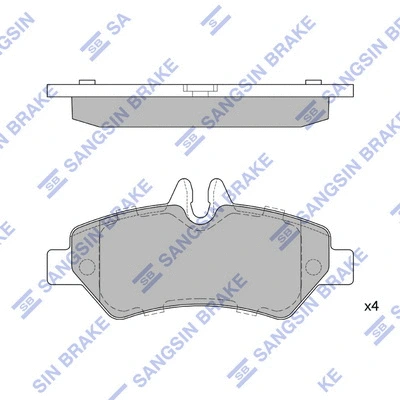 Brake Pad Set, disc brake (SP1562)
