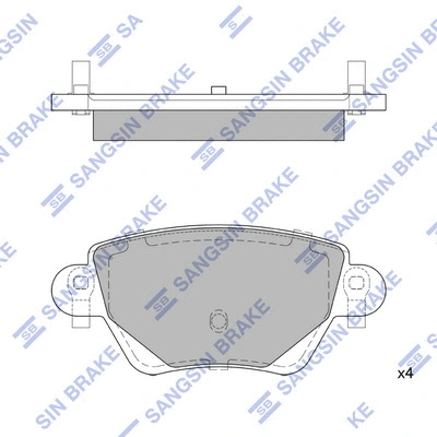 Brake Pad Set, disc brake (SP2031)