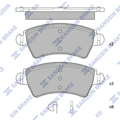 Brake Pad Set, disc brake (SP4035)