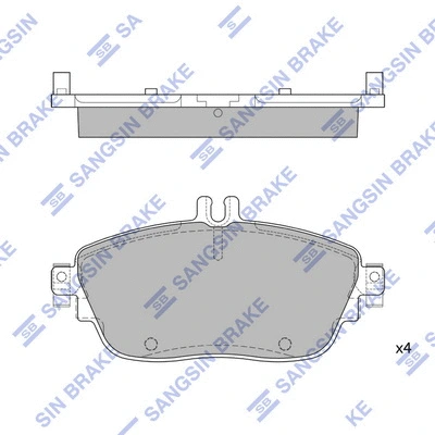 Brake Pad Set, disc brake (SP1966)