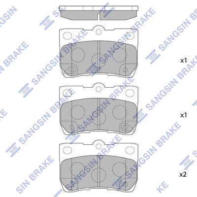 Brake Pad Set, disc brake (SP2083)