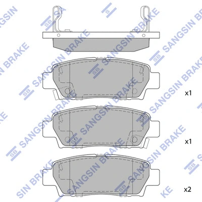 Brake Pad Set, disc brake (SP2022)