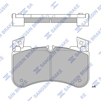 Brake Pad Set, disc brake (SP4351)